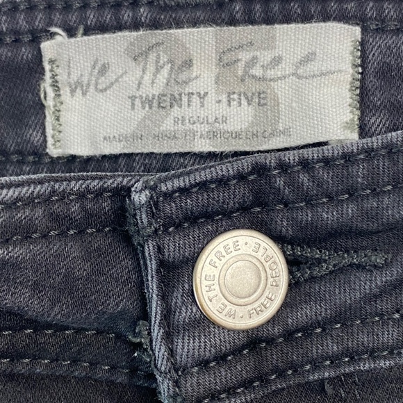 FREE PEOPLE We the free Flared bottom 9.5” rise in worn black size 25 - Picture 5 of 7